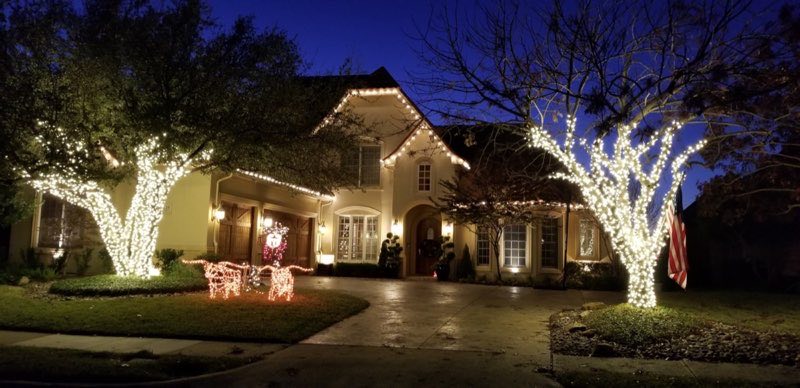 Christmas lights Garland